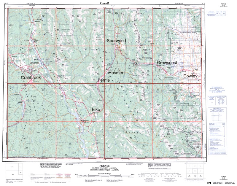 Fernie Area Maps